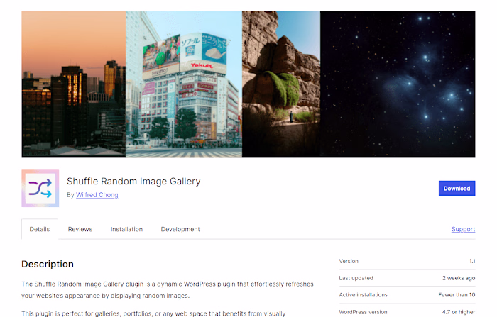 Shuffle Random Image Gallery | WordPress Plugin