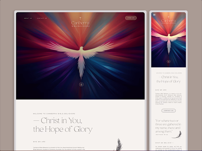 Web Design | Bringing an invisible church to light! 