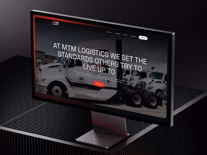 MTM Logistics: Business website for a logistic company