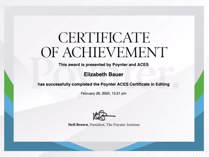 ACES Certificate in Editing