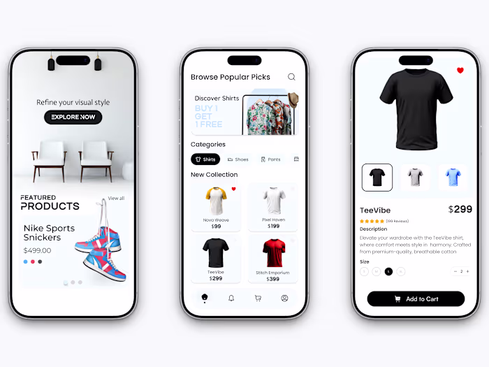 Online Shopping App UI/UX Design