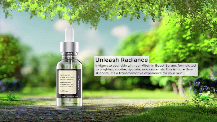 3d product animation | Vitamin serum
