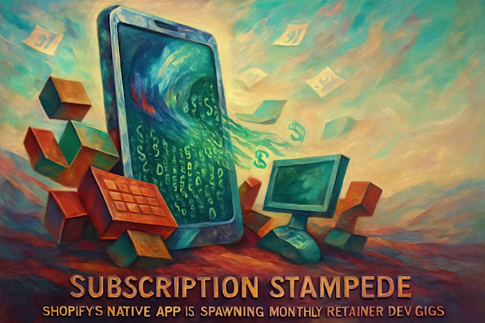 Subscription Stampede: Shopify’s Native App Is Spawning Monthly-Retainer Dev Gigs