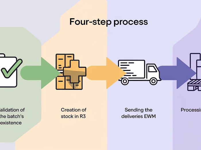 Mass creation of stock in SAP EWM with the click of a button