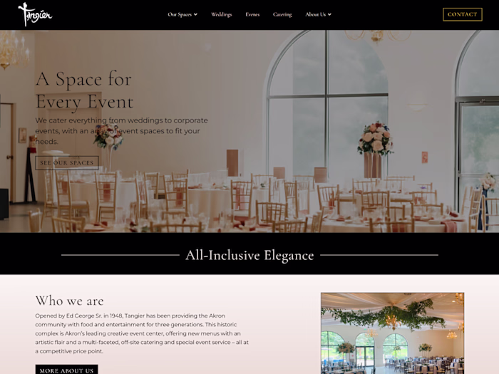 The Tangier is a catering