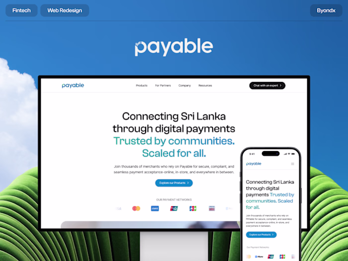 PAYable Website design and development 