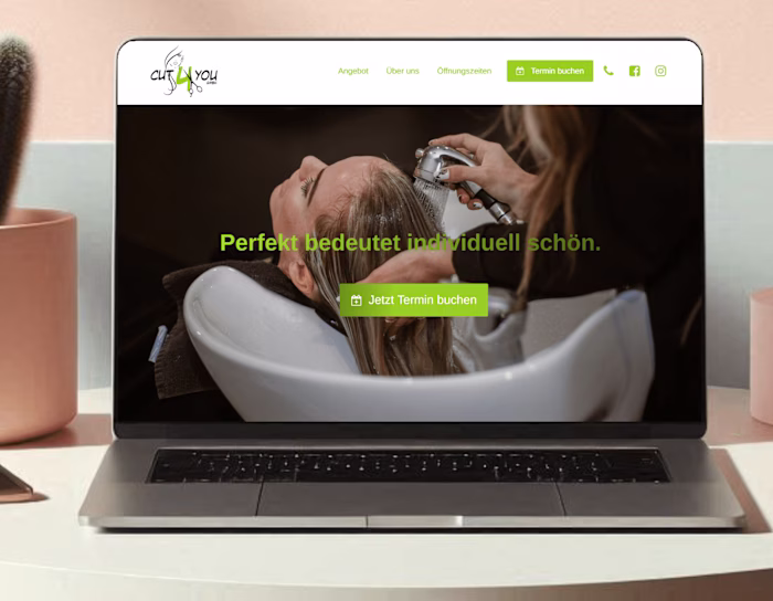 Website for hair salon