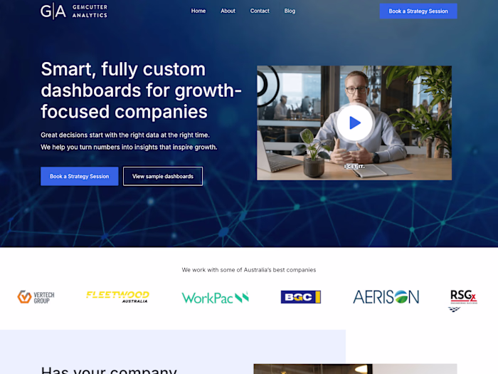 Data Analytics Website • Design