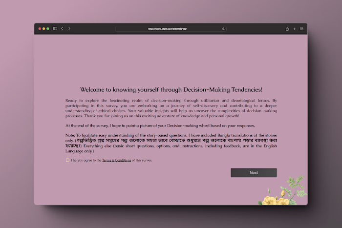 A Custom Survey Form