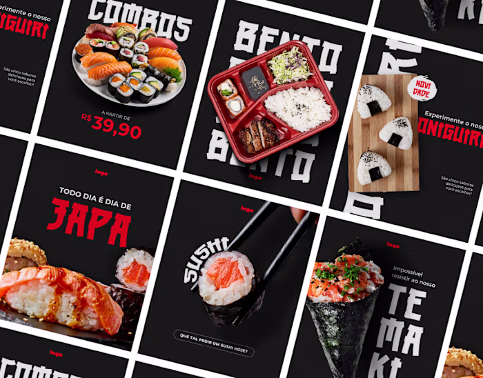 Japanese Restaurant ✦ Social Media Design :: Behance