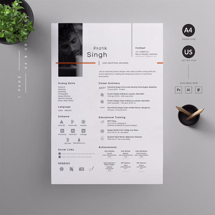 Industrial Design Resume 
