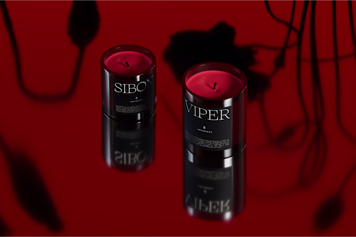 A unique design for the ANTIDOTE aromatic candle brand, draw...