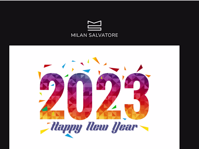 Happy New Year Template Milan Salvatore
