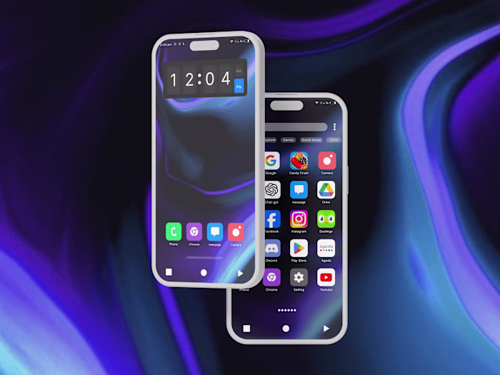Volta android OS UI design