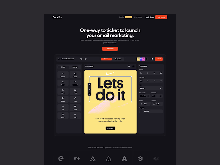 Sendflo - Framer Design & Development