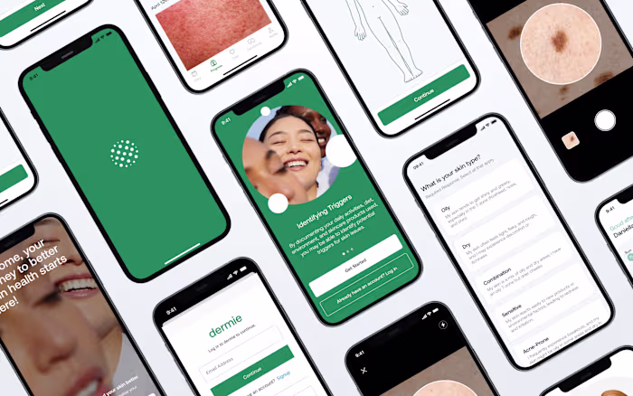 Skin health management mobile app & Website development