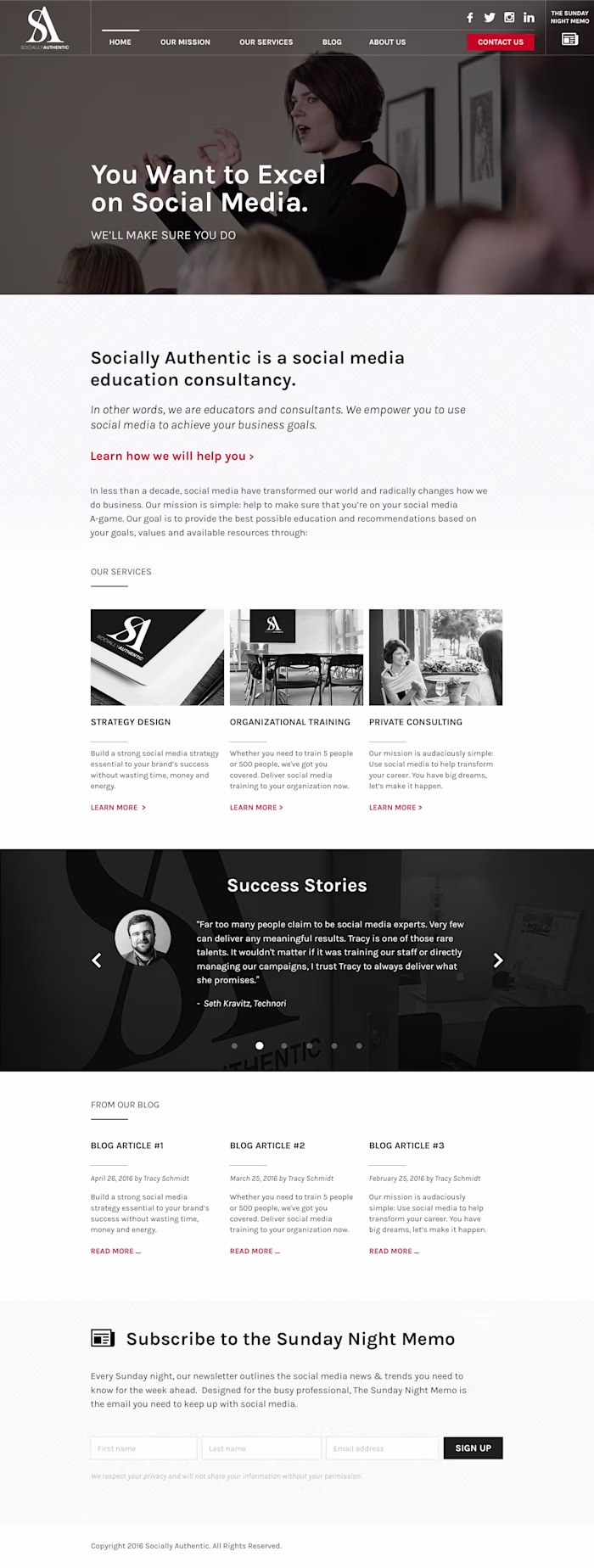 Website Design Services for Socially