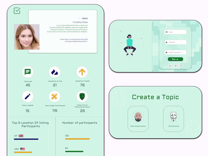 Social network app redesign