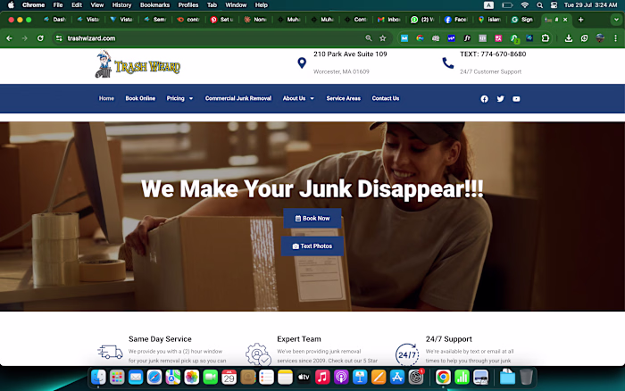 SEO and Website Redesign for Junk Hauling Services