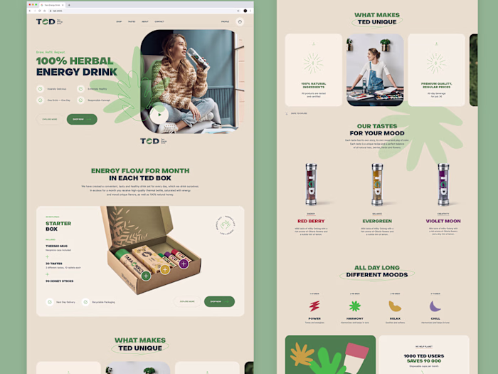 Energy Drink Website