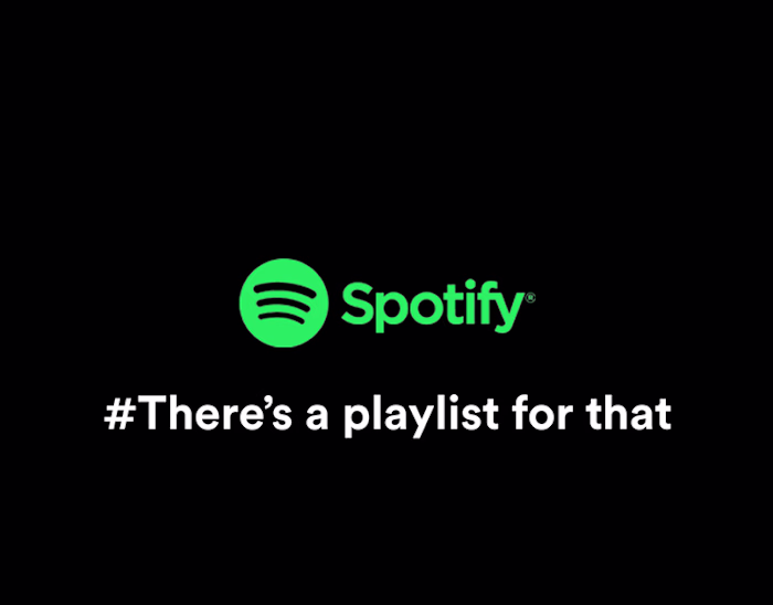 Redesigning Spotify Campaign- "#There's a playlist for that" 