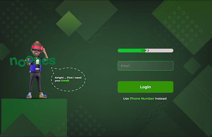 NOONE's  DASHBOARD REDESIGN
