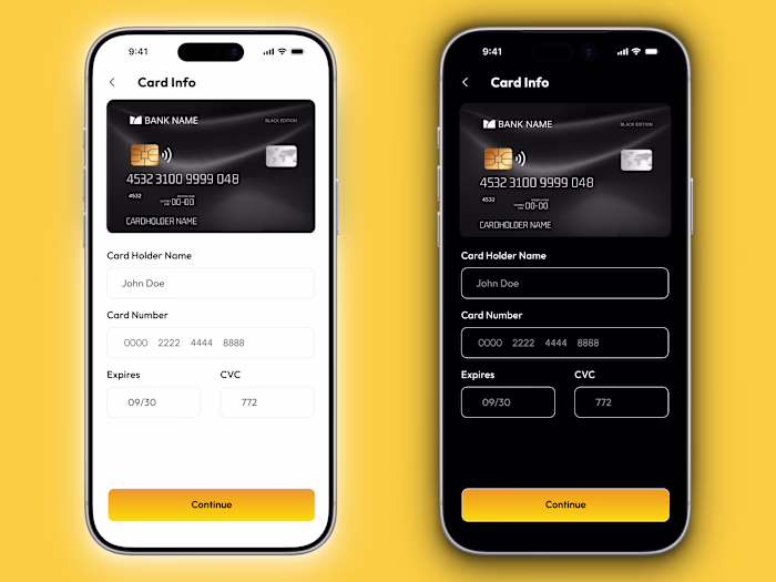 Credit Card Detail UI