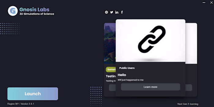 Gnosis Labs Application Launcher