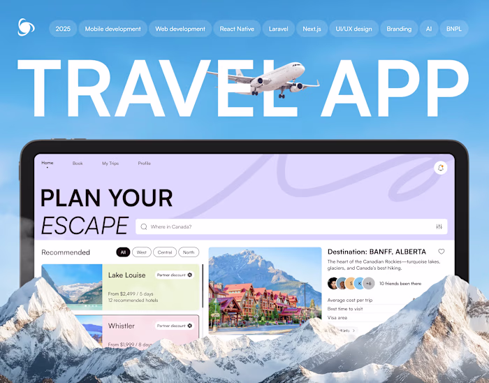 Canadian Travel App: AI & BNPL | Ronas IT
