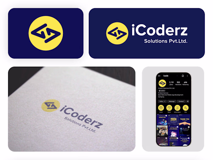 iCoderz Solutions Logo Design