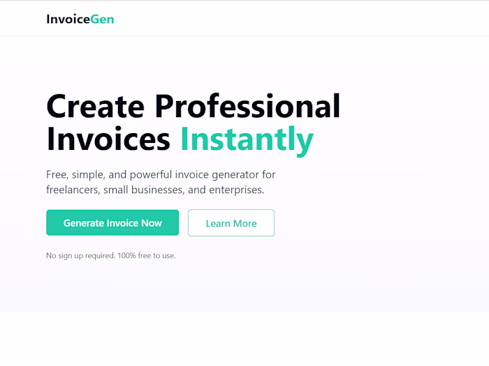 InvoiceGen- Powered by IdeaNad