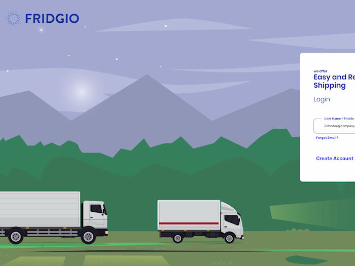 Freezer Truck Pickup and Delivery Management Application