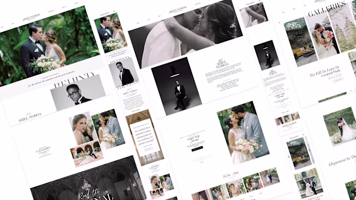 Website Design for Photographer Portfolio - Ariel Noboa