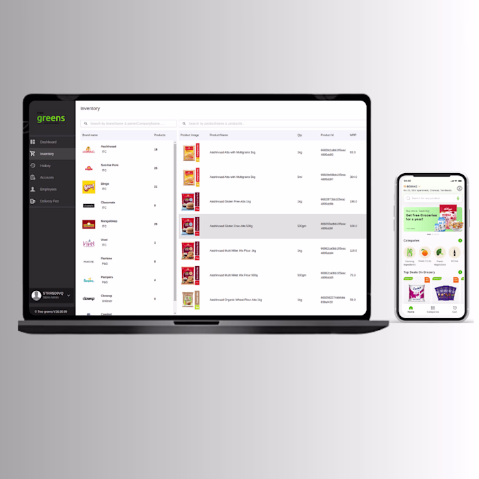 Treegreens - Ecommerce Grocery Shopping