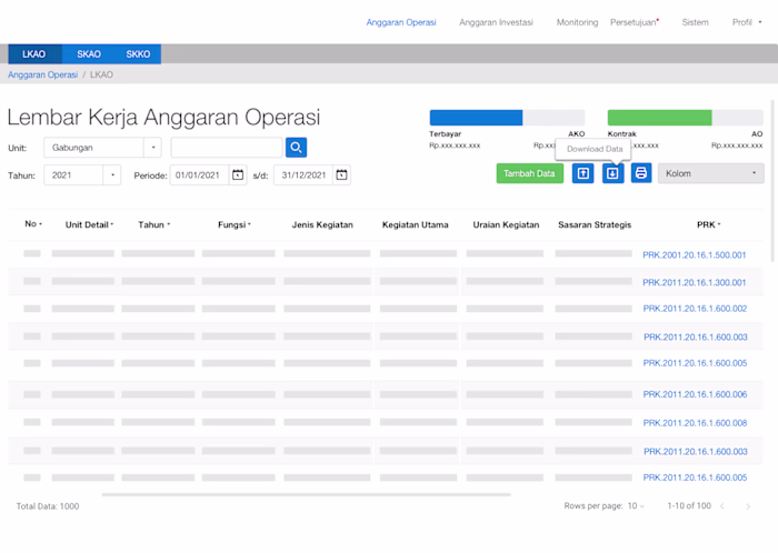Enterprise Financial Budgeting Web Application 