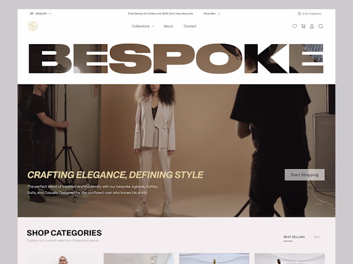 Bespoke Ecommerce Fashion wordpress website Development