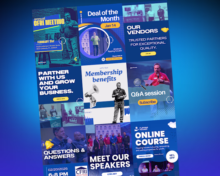 Instagram Feed Design for CFRI, Orlando