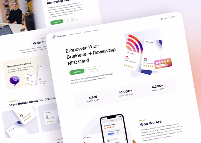 NFC Card - Web Design