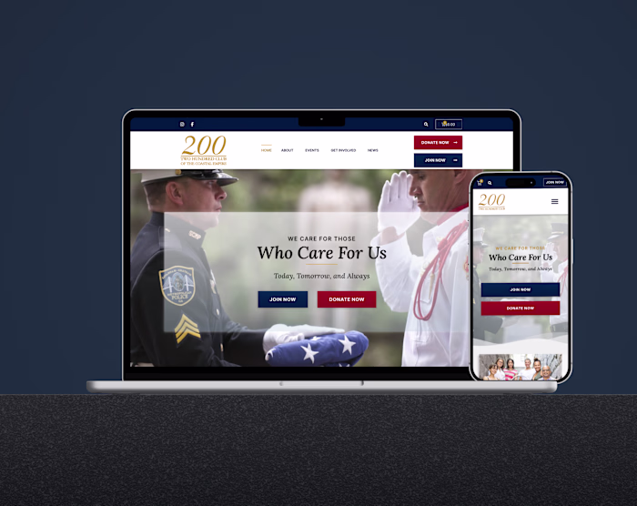 Website Design & Development: 200 Club