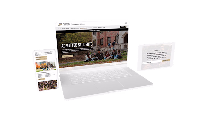 Purdue University Admissions Website Redesign