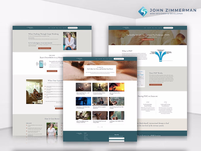 Kajabi Website & Program Build for Carolyn Kubena