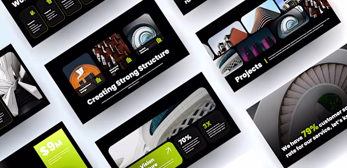 Structiva Pitch Deck Design for Architecture and Construction