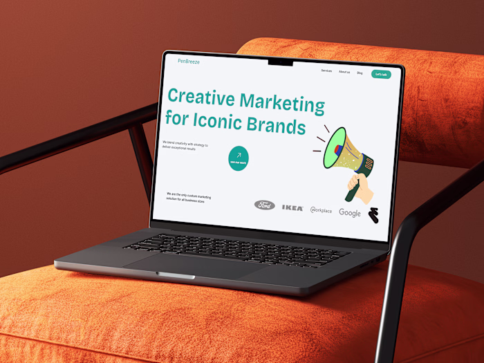 PenBreeze Marketing Website Redesign