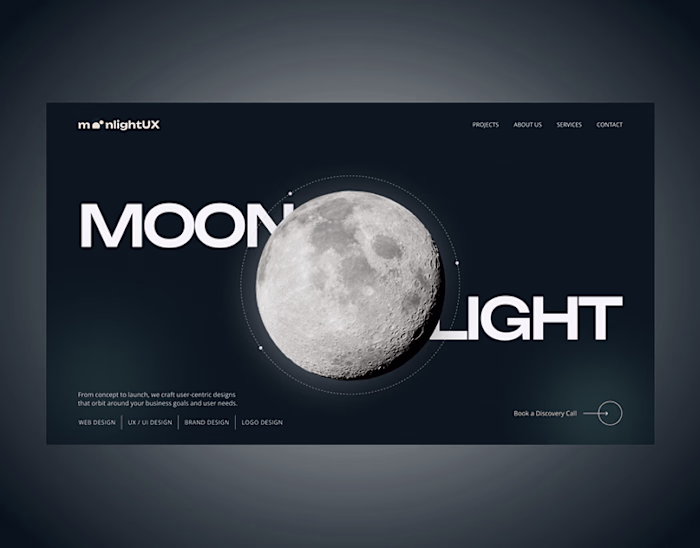 Landing Page for a Design Agency