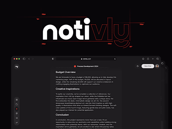 Product Design for Notivly