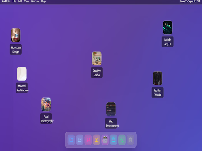 MacOS style portfolio