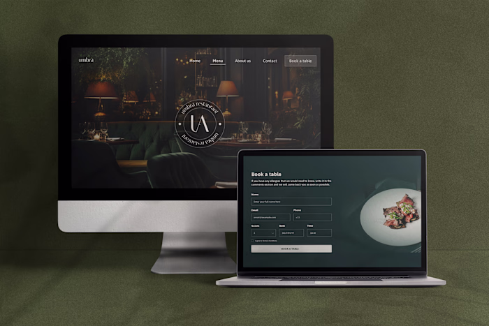 Web design for restaurants
