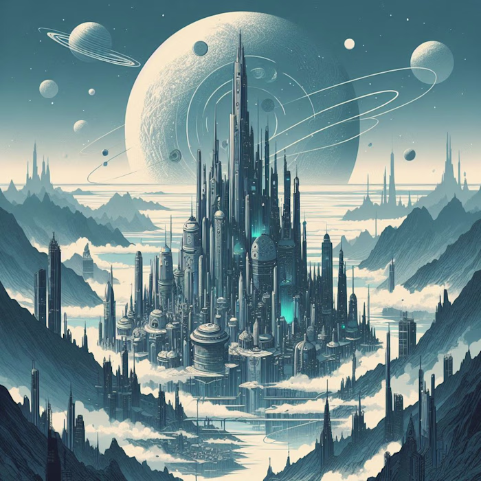 AI Art - Alien city - Sci-fi