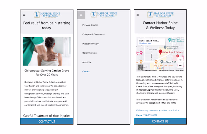 Redesigning a website for a small business.