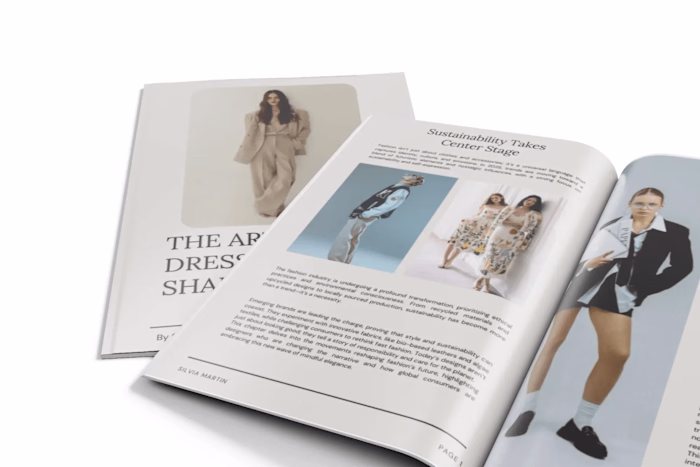  Ebook Design for a Fashion Publication